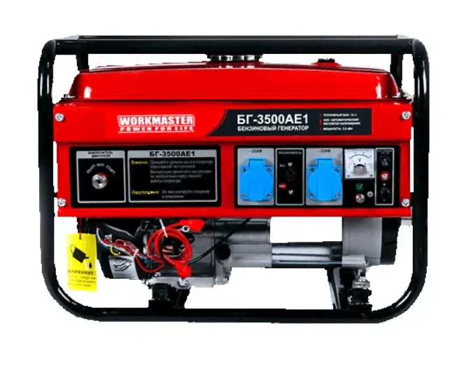 Генератор бензиновый Workmaster БГ-3500АЕ1, БГ-3500АЕ1-0