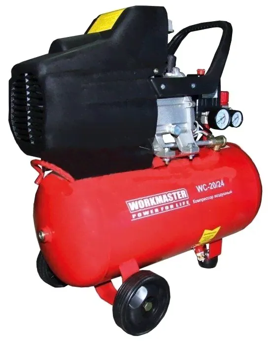 Компрессор масляный Workmaster WC-20/24А, 24 л, 1.5 кВт